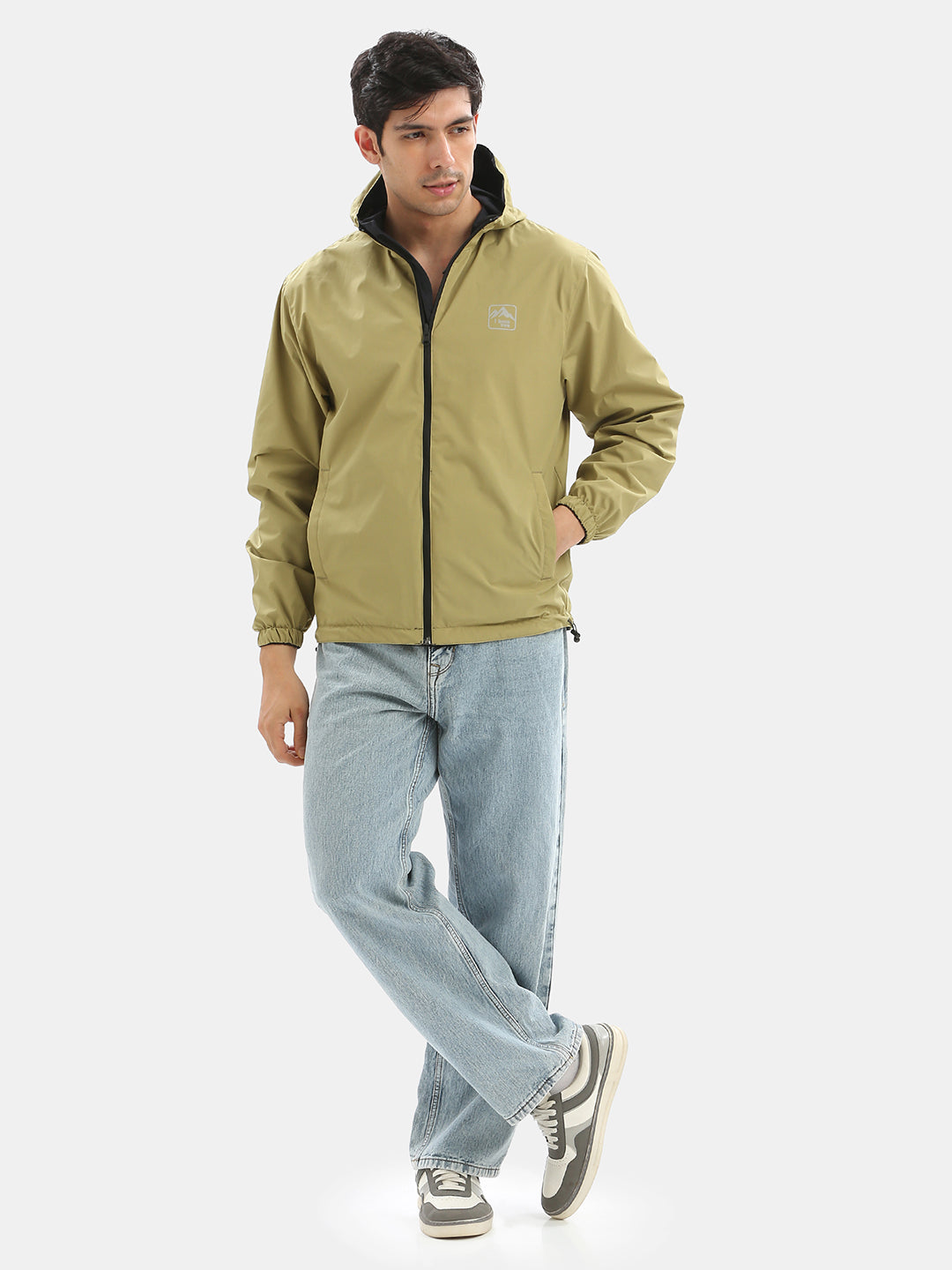 TBASE Reversible Rain Jacket | Waterproof Lightweight Jacket| Navy