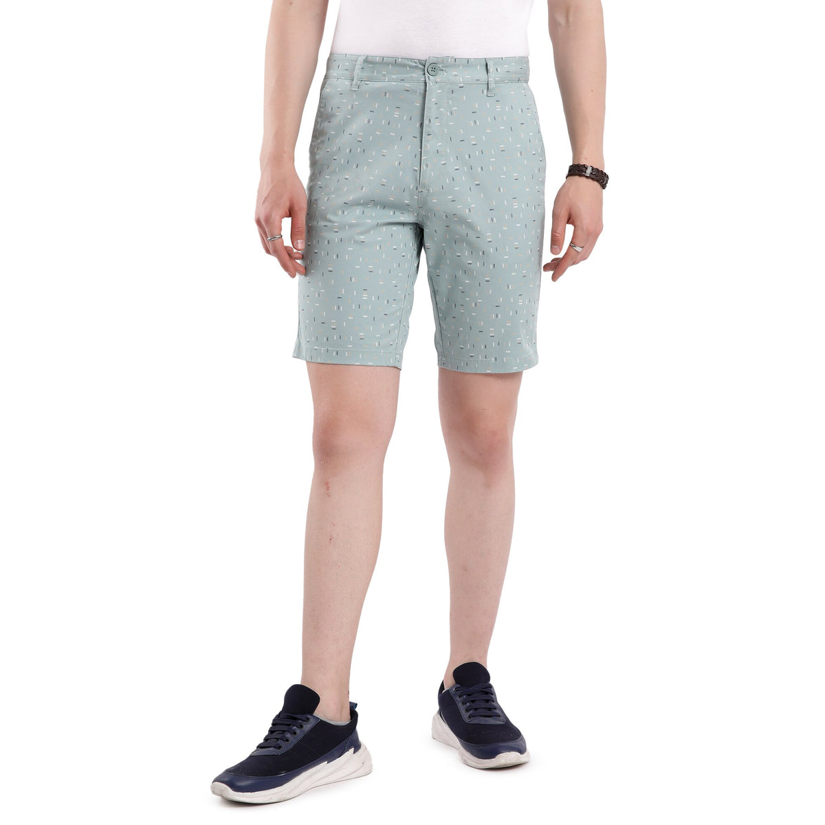 Tbase Men’s Printed Casual Shorts – Canton Green