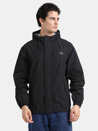TBASE Men’s BLACK Waterproof Rain Jacket with Hood