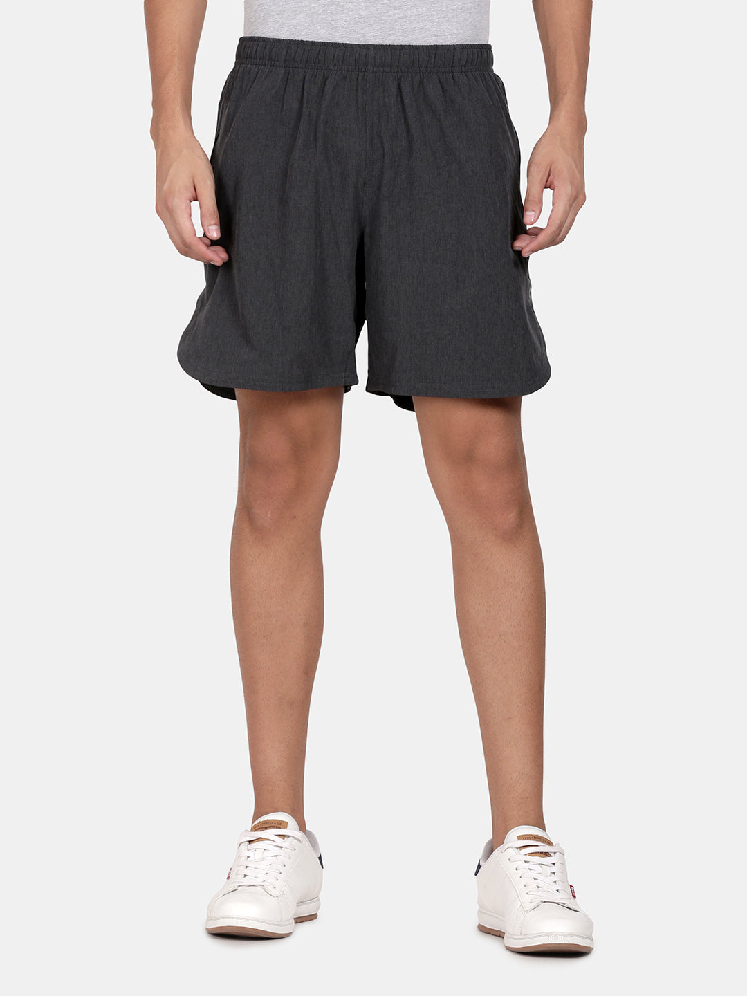 Tbase Men’s Dark Grey Heather Active Shorts