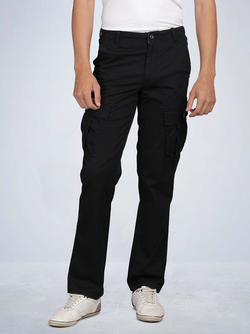 T-Base Men Regular Fit Cargos Trousers