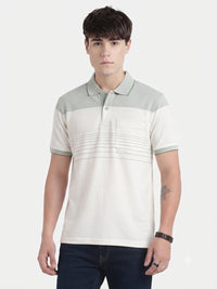 T-Base Men's Solid Polo T-Shirt |  Regular Fit | Half Sleeve | Polo Collar |ASPEN GREEN