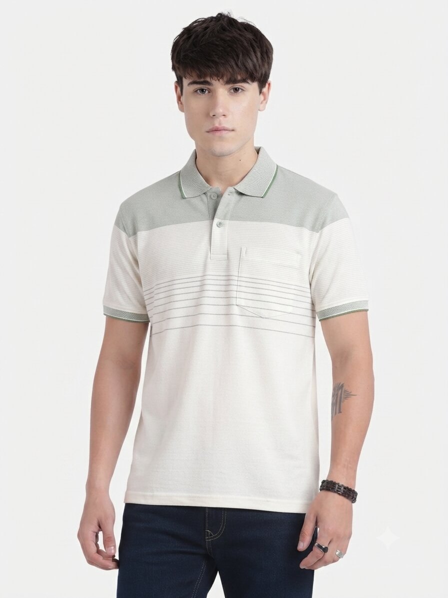 T-Base Men's Solid Polo T-Shirt |  Regular Fit | Half Sleeve | Polo Collar |ASPEN GREEN