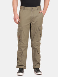 Solid Cargo Pants