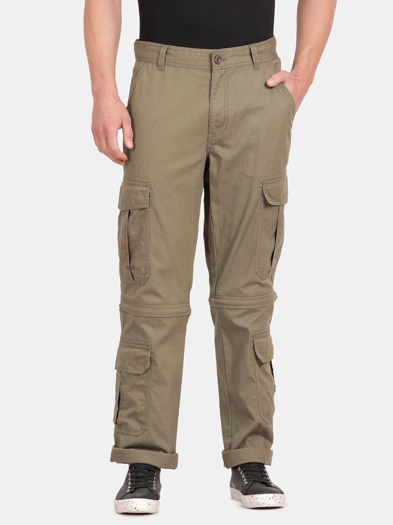 Solid Cargo Pants