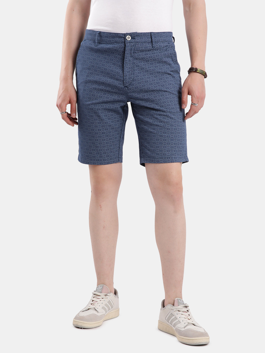 Tbase Men’s Printed Casual Shorts – Majolica Blue