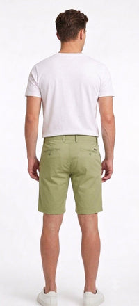 Tbase Men's Solid Regular Fit Cotton Shorts– CANTON GREEN