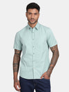HALF SLEEVE COTTON TWILL SHIRT