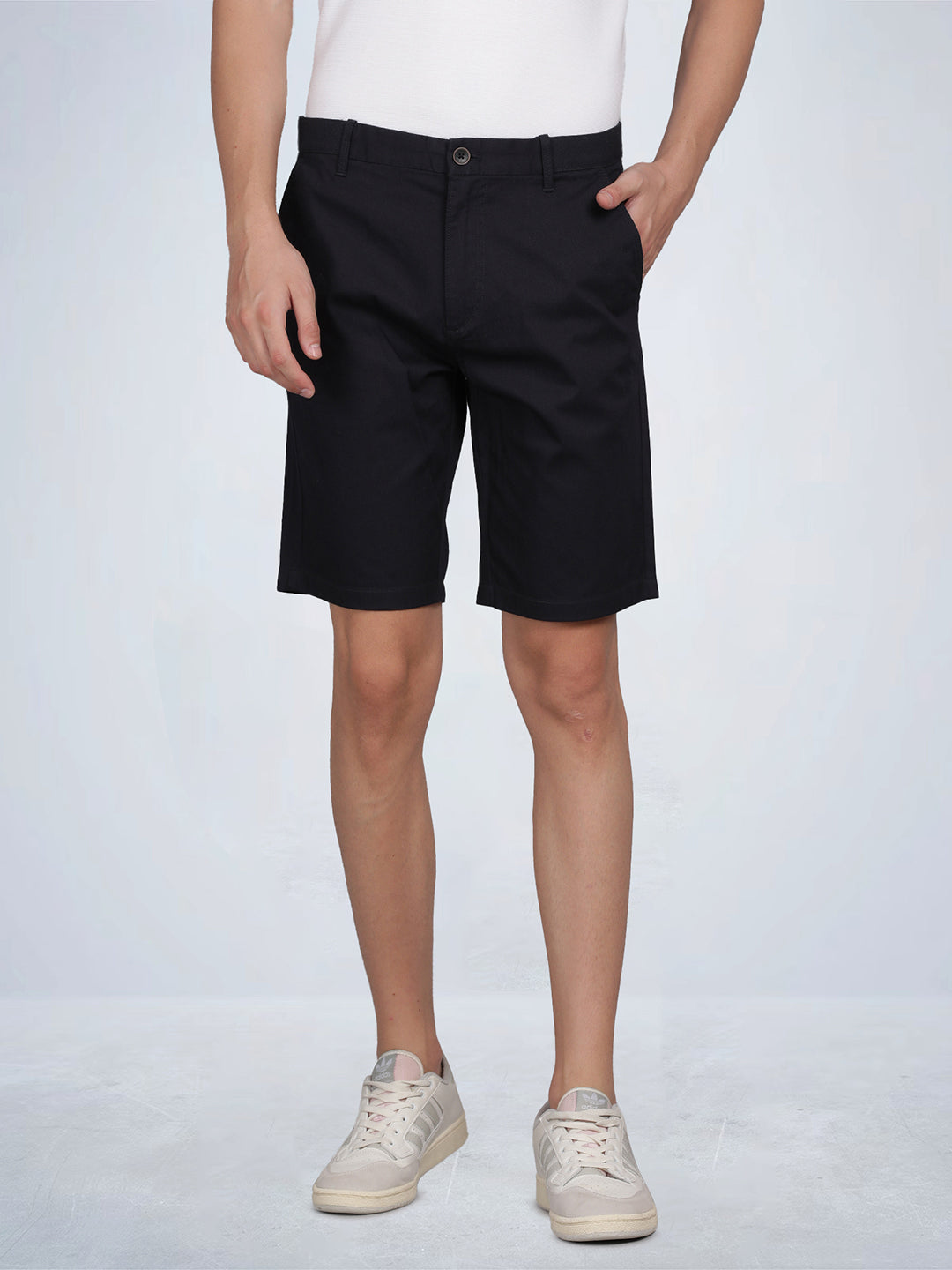 Men’s Dark Navy Casual Shorts – Regular Fit