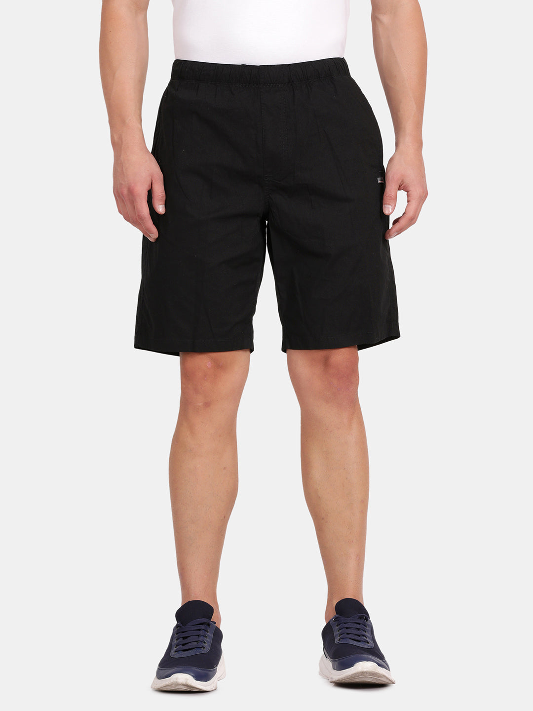 Men’s Black  Casual Shorts – Regular Fit