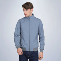 Men’s Classic Aqua Polyester Jacket - Regular fit