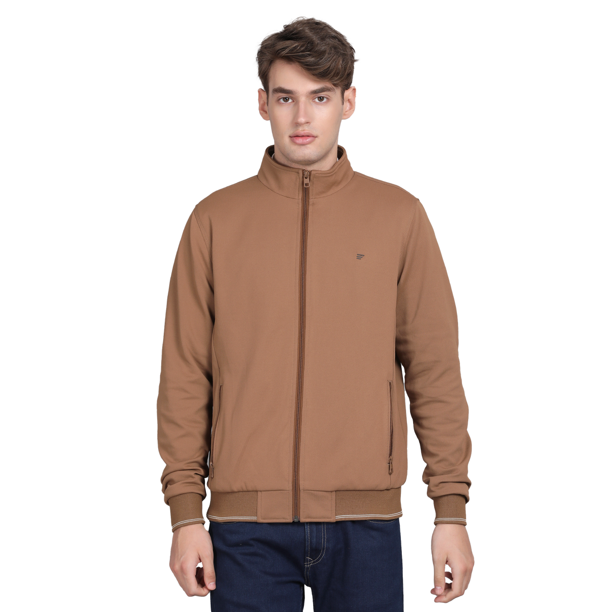 Men’s Classic Wallnut Polyester Jacket - Regular fit