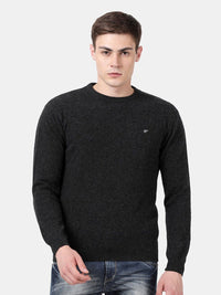 T-Base Round Neck Woollen Pullover Sweater