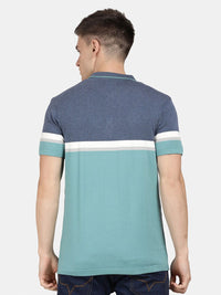 T-Base Men Polo Collar Nylon T-Shirt