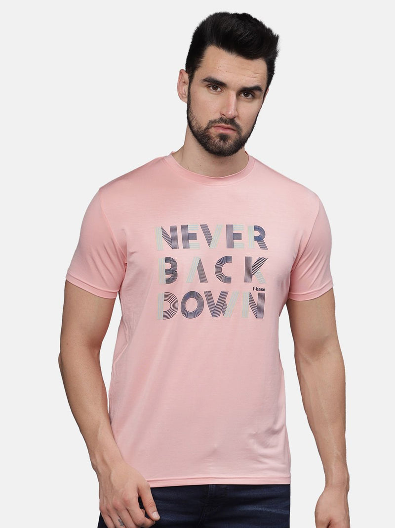 T-Base Men Typography Printed Pockets T-Shirt