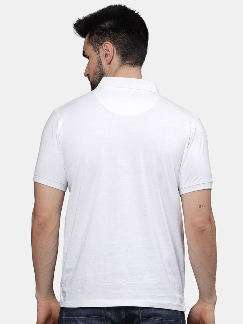 T-Base Men Polo Collar Pockets T-Shirt