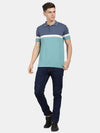 T-Base Men Polo Collar Nylon T-Shirt