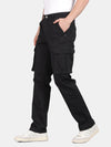Mid Night Navy Solid Cargo Pants