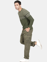 T-Base Men Mid Rise Cargos Trousers