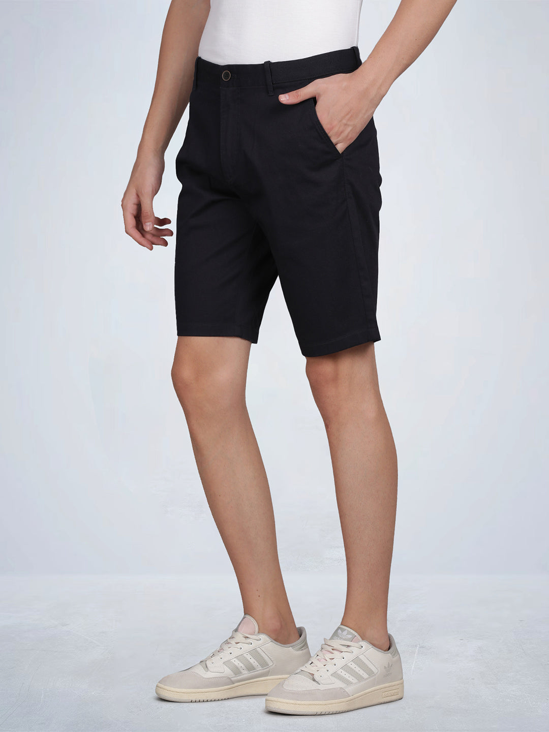 Men’s Dark Navy Casual Shorts – Regular Fit