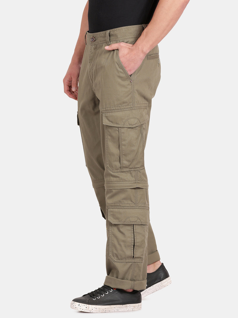 Solid Cargo Pants
