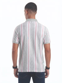T-Base Men's Solid Polo T-Shirt |  Regular Fit | Half Sleeve | Polo Collar |CLOUD PINK