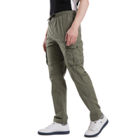 T-Base Men’s Capulet Olive Cargo Trouser | Mid-Rise Casual Utility Pants with 6 Pockets
