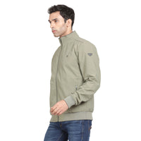 Men’s Classic Sage Green Polyester Jacket - Regular fit