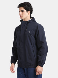 TBASE Men’s NAVY Waterproof Rain Jacket with Hood