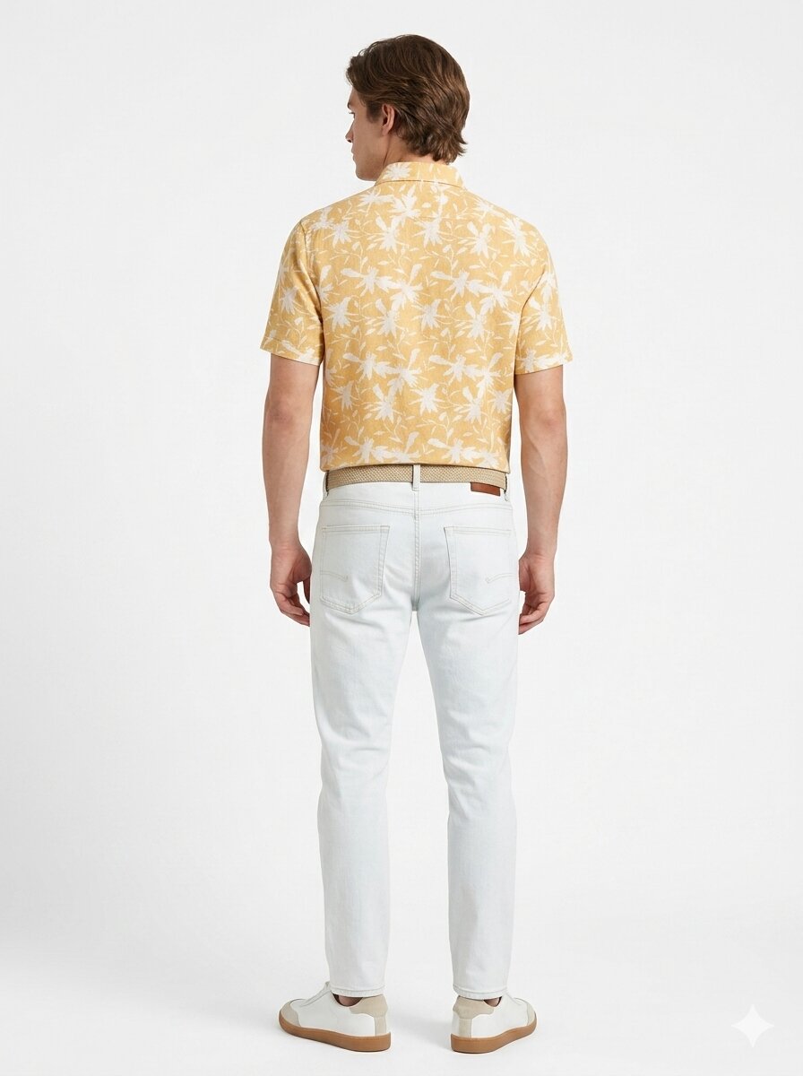 T-Base Men Regular Fit Cotton Casual Shirt | Short Sleeve|HONEY