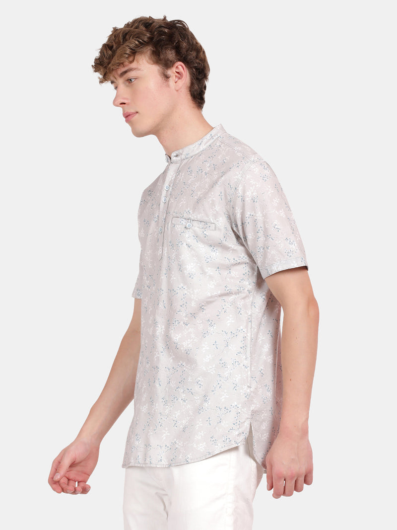 HALF SLEEVE COTTON KURTA LINEN SHIRT