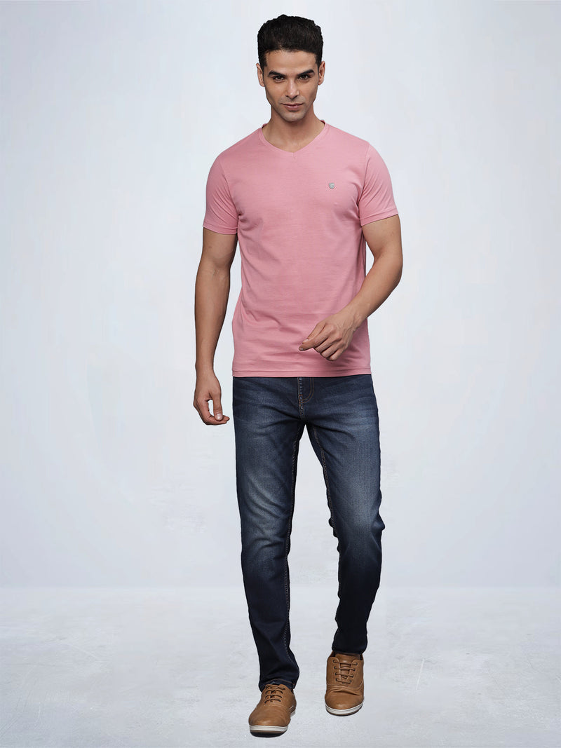 Half Sleeve V Neck T-Shirt