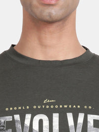 T-Base Typography Printed Relaxed Fit Cotton T-Shirt