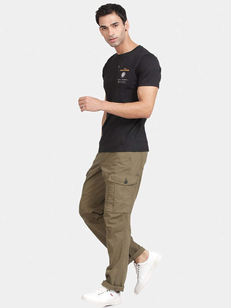 T-Base Typography Printed Relaxed Fit T-Shirt