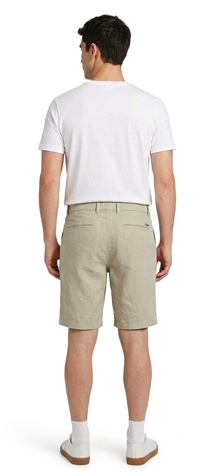 Tbase Men's Solid Regular Fit Cotton Shorts–Cement
