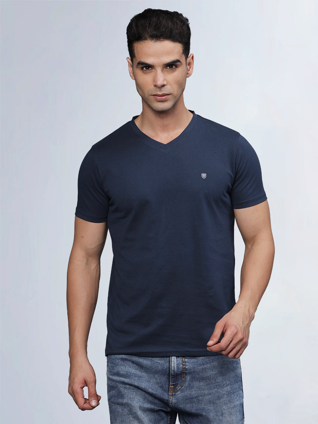 Half Sleeve V Neck T-Shirt