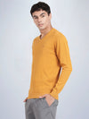V Neck Spruce Yellow Full Sleeve Pullover