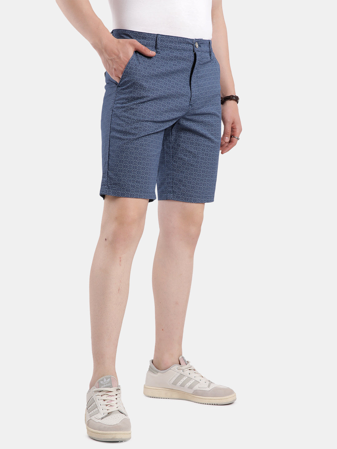 Tbase Men’s Printed Casual Shorts – Majolica Blue