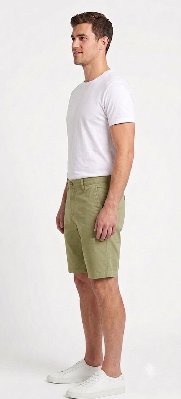 Men’s Canton Green Casual Shorts – Regular Fit