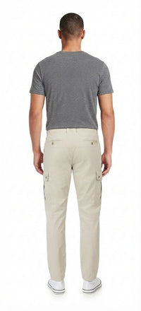 Tbase Men's Solid Original Fit Cargo Trousers | Lycra Fabric|PELICAN