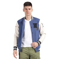 Men’s Classic Ensign Blue Melange Cotton Jacket - Regular fit