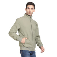 Men’s Classic Sage Green Polyester Jacket - Regular fit