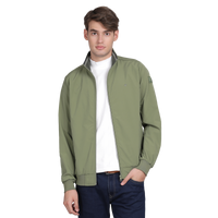 Men’s Classic Pistachio Polyester Jacket - Regular fit