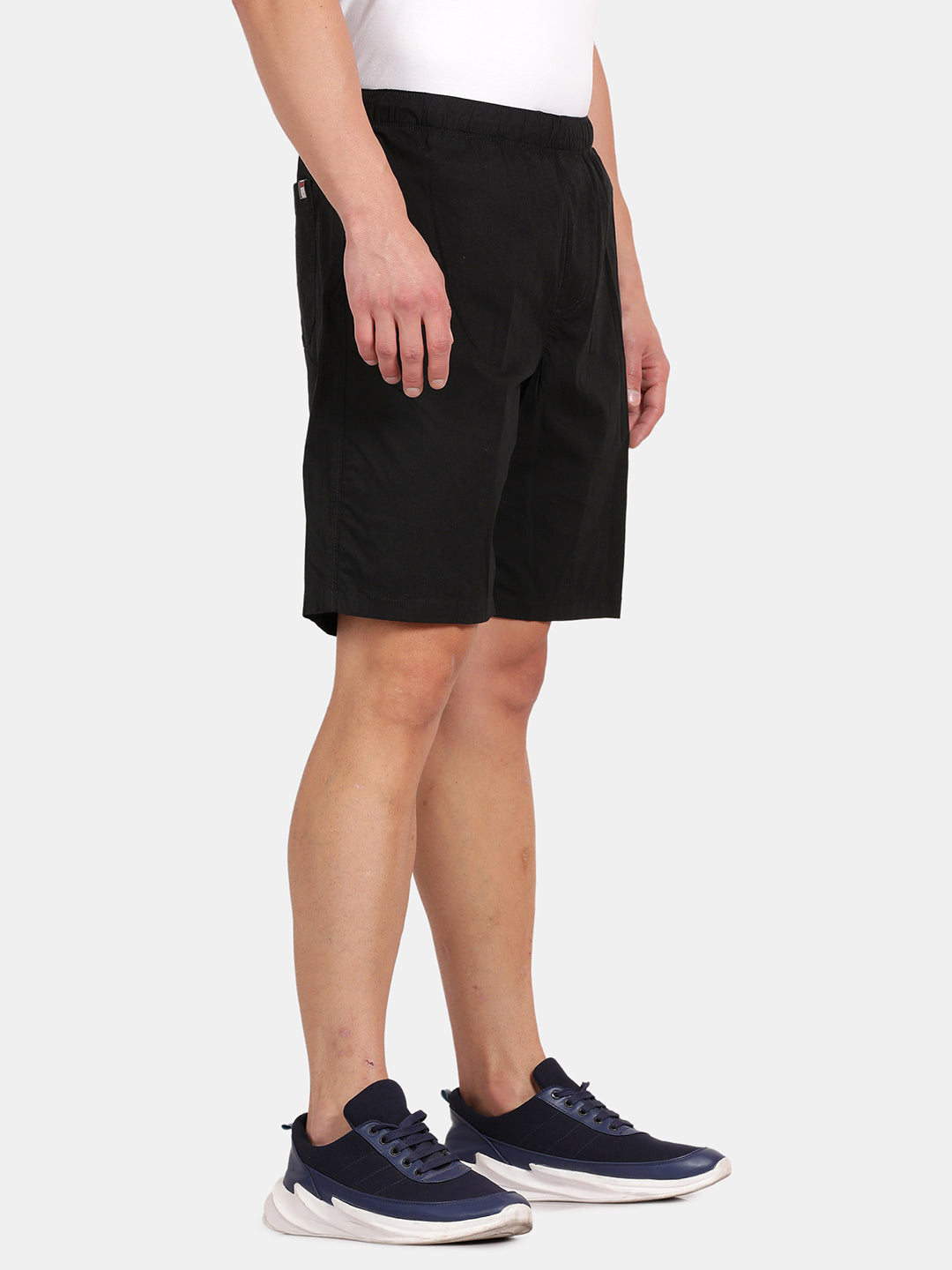Men’s Black  Casual Shorts – Regular Fit
