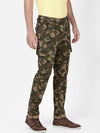 T-Base Men Camouflage Printed Cotton Easy Wash Mid-Rise Cargos Trousers
