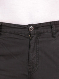 T-Base Men Mid Rise Pure Cotton Cargos Trousers
