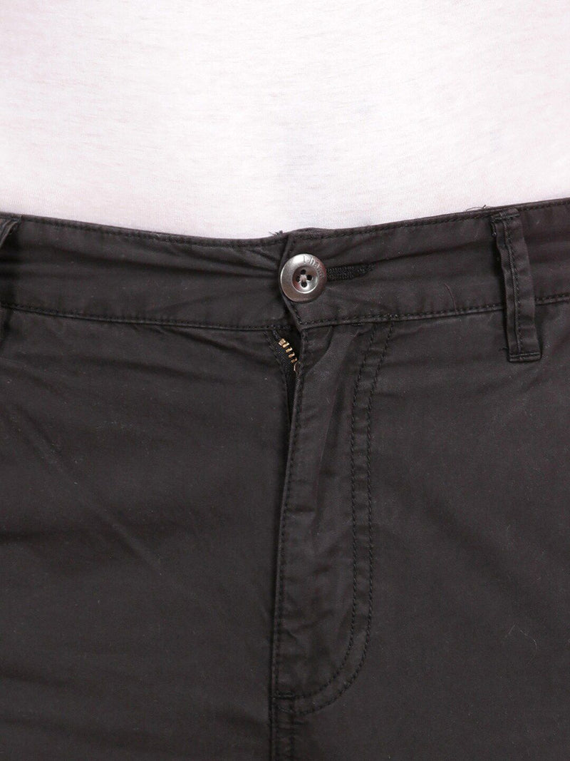 T-Base Men Mid Rise Pure Cotton Cargos Trousers
