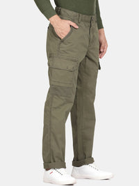 T-Base Men Mid Rise Cargos Trousers