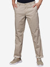 T-Base Men Self Design Textured Straight Fit Chinos