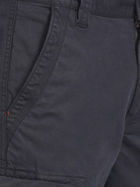 T-Base Men Blue Cotton Cargos Trousers